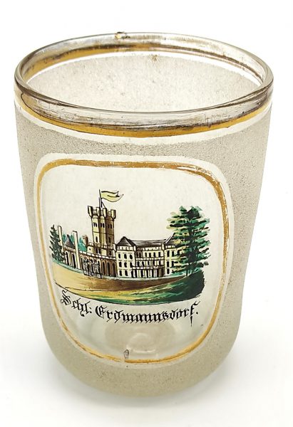 Erdmannsdorf przezroczysta szklanica pamiątkowa