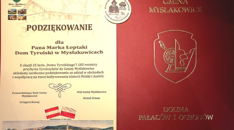 Podziękowania dla Marka Łopatki